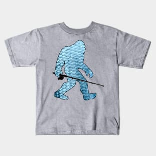 Bigfoot - Fishing Scales Kids T-Shirt